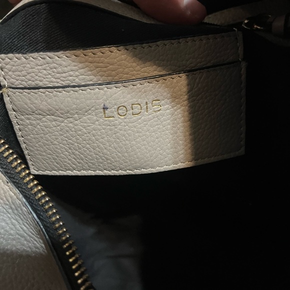 Lodis Bixby Gray Leather Hobo Bag Purse AS IS - Picture 13 of 13